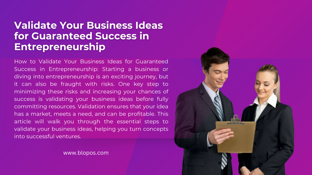 alidate Your Business Ideas